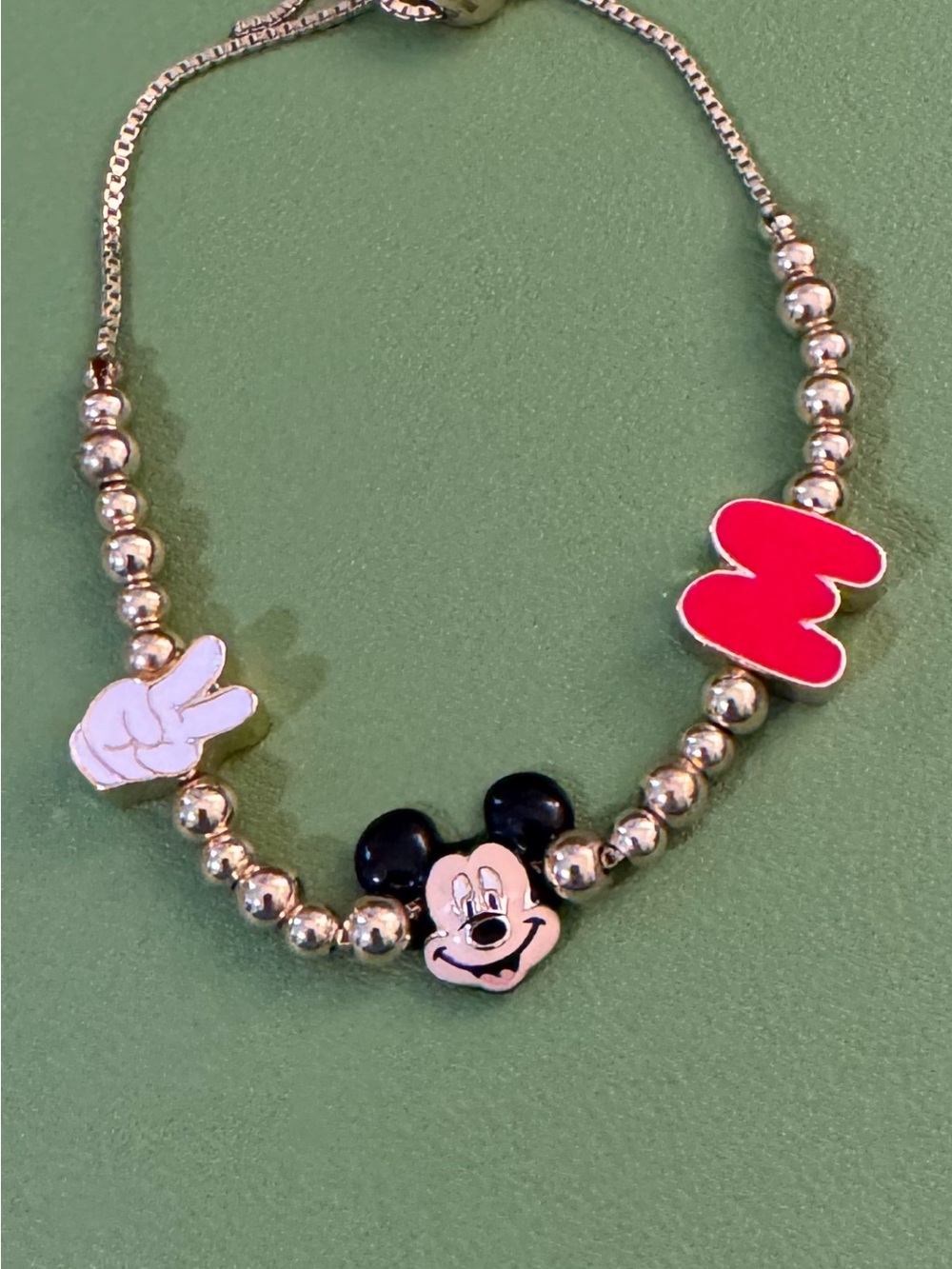 BaubleBar x Disney Mickey Mouse Pisa Charm Bracelet